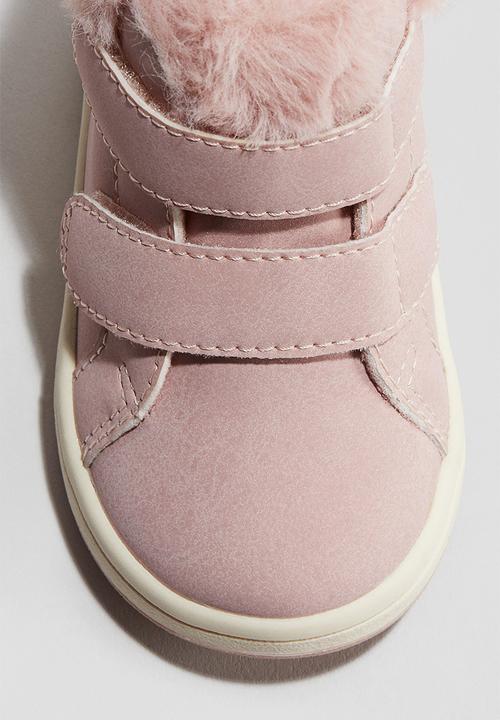 H&M - Warm-lined hi-top trainers - light pink