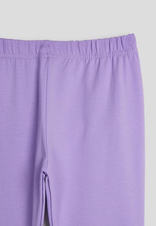 Pop Candy - Leggings with rainbow knee patch - purple