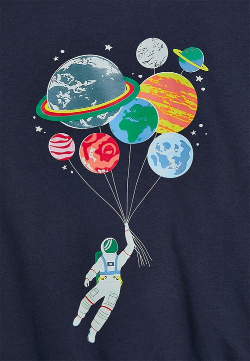 Pop Candy - Astronaut graphic sweatshirt with joggers - navy/grey