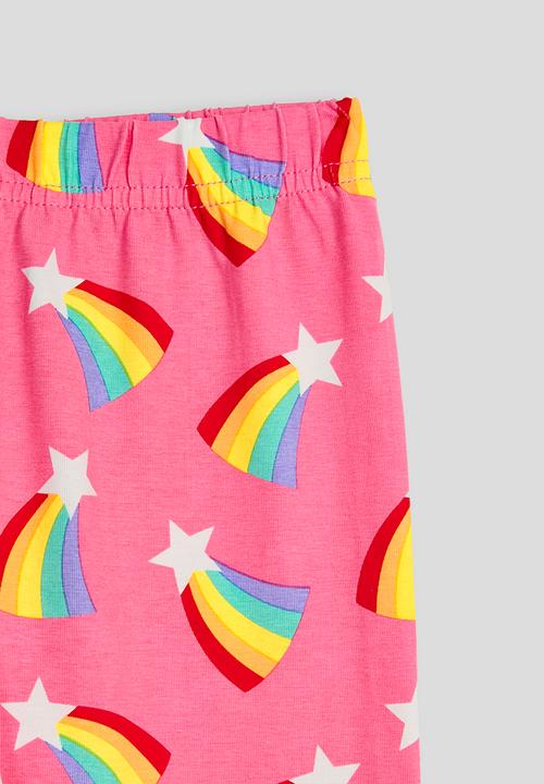 Pop Candy - Rainbow aop leggings - powder pink