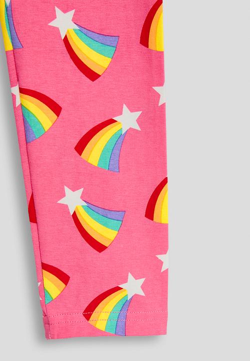 Pop Candy - Rainbow aop leggings - powder pink