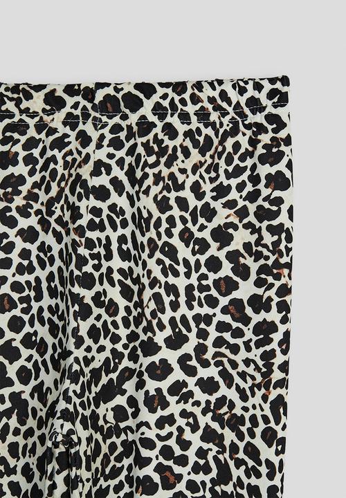 Pop Candy - Slogan sweat top & leggings - beige/leopard print