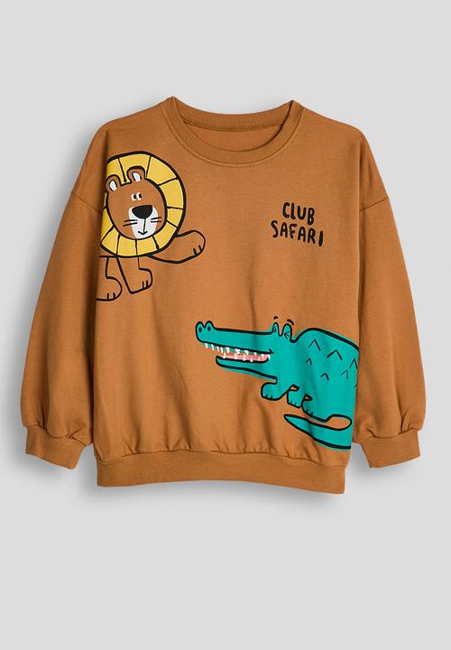 Pop Candy - Club safari sweatshirt with joggers - tan