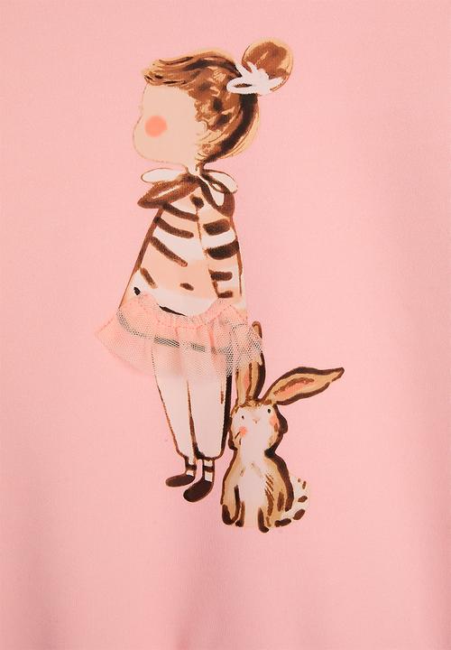 Pop Candy - Graphic sweatshirt with leggings - pink/dusty pink stripes