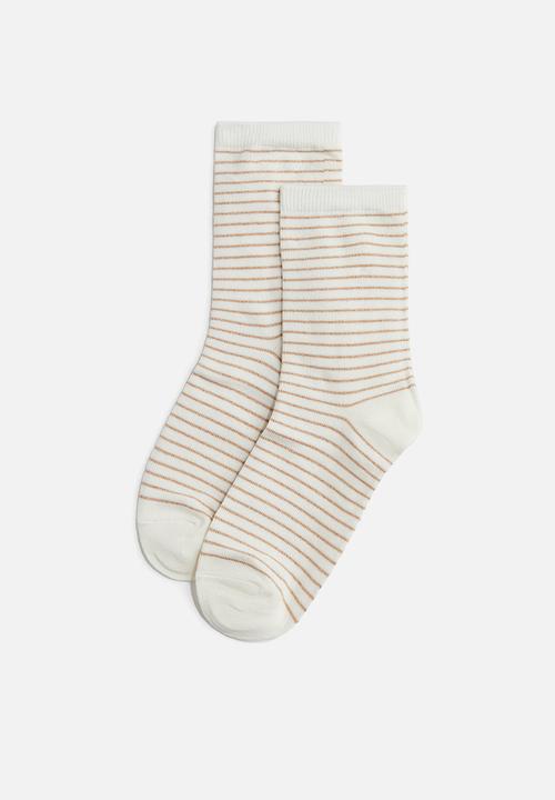 H&M - 7-pack socks - white/spotted 