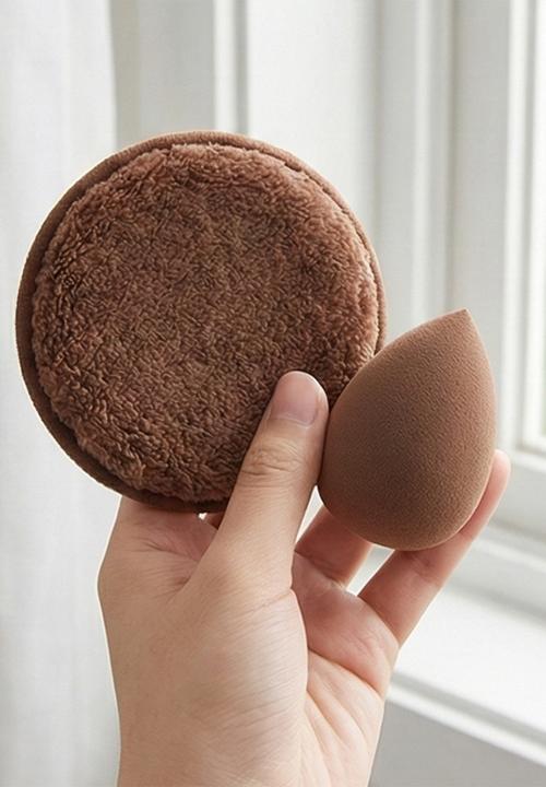 Glam Beauty - Make Up Sponge Puff 20 Piece Kit - Brown