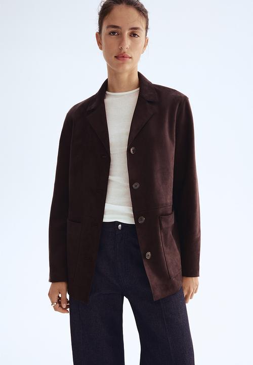 H&M - Jacket - dark brown 