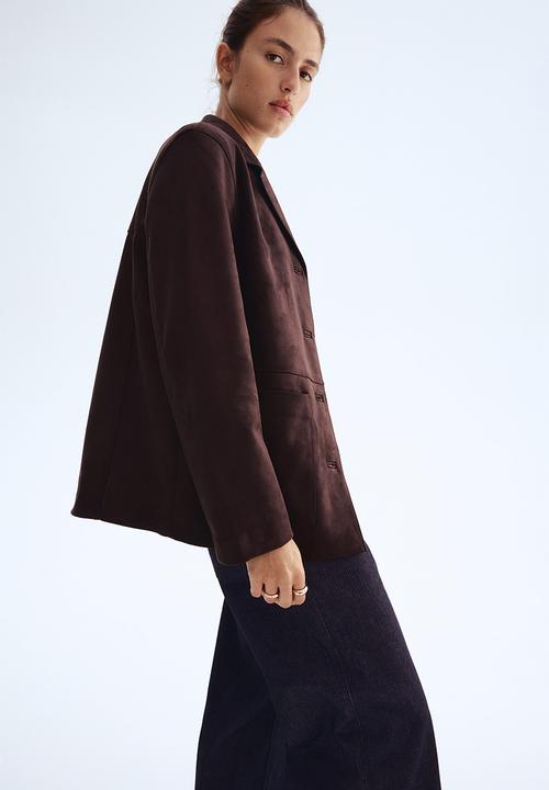 H&M - Jacket - dark brown 