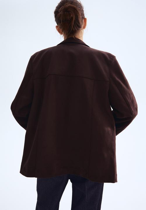 H&M - Jacket - dark brown 