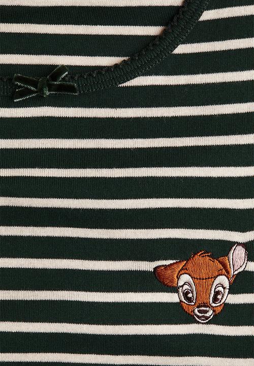 H&M - Cotton jersey top - dark green bambi