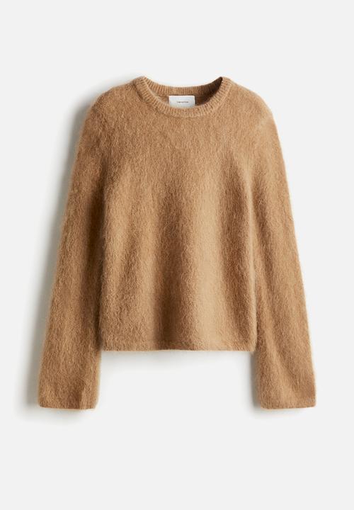 H&M - Mohair-blend jumper - dark beige 