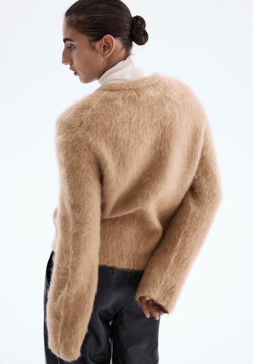 H&M - Mohair-blend jumper - dark beige 