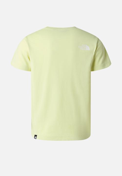 The North Face - Teen Simple Dome Regular Short Sleeve Tee - Lemon Mist