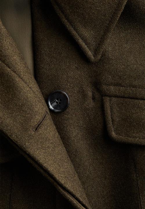 H&M - H&M Studio: Wool-blend jacket - dark green 