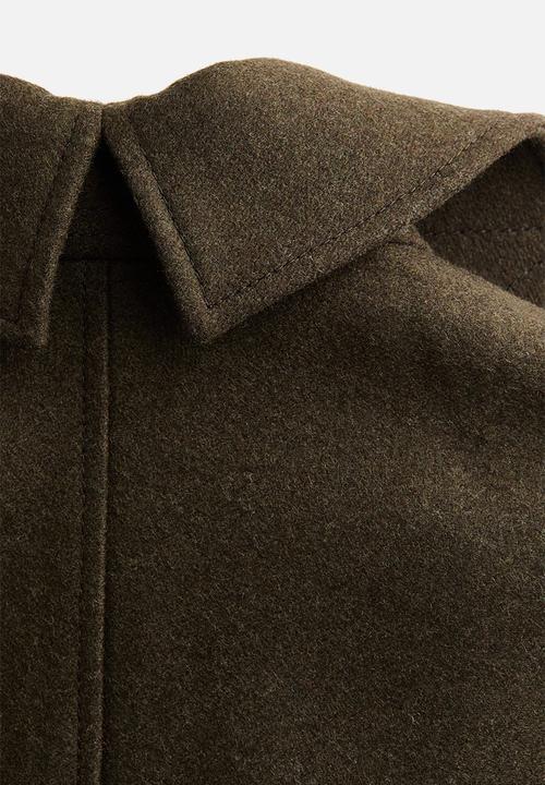 H&M - H&M Studio: Wool-blend jacket - dark green 