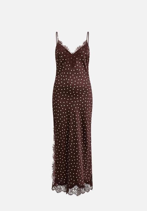 Forever New - Jess lace trim midi dress in jaya spot