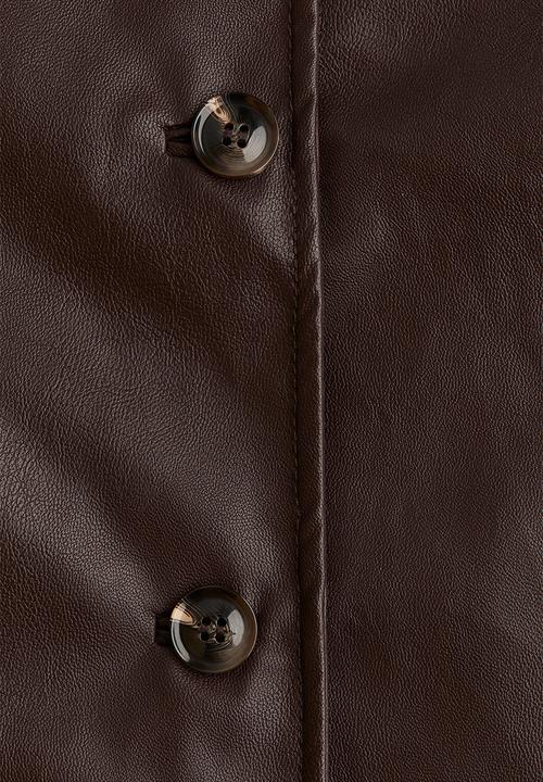 H&M - Coated jacket - burgundy
