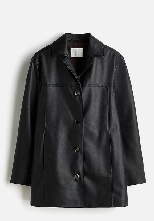 H&M - Coated jacket - black