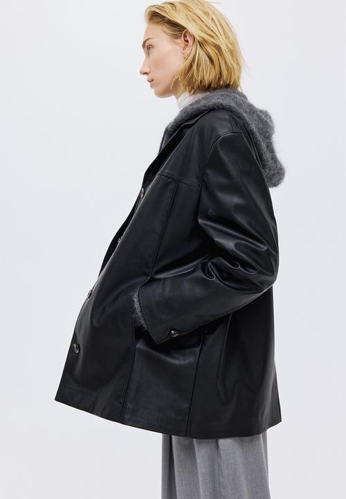 H&M - Coated jacket - black