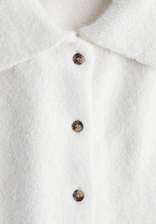 H&M - Collared cardigan - light beige