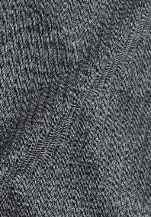 H&M - Rib-knit top - dark grey marl