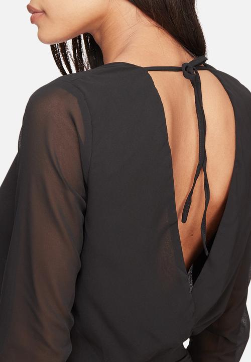 Missguided - Chiffon plunge bodysuit