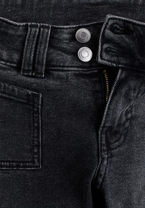 H&M - Flared low jeans - dark denim grey