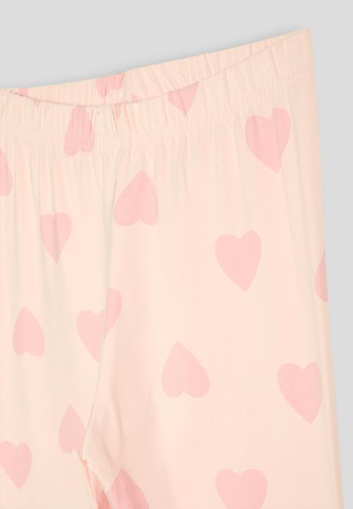 Pop Candy - Leggings - light pink/heart aop