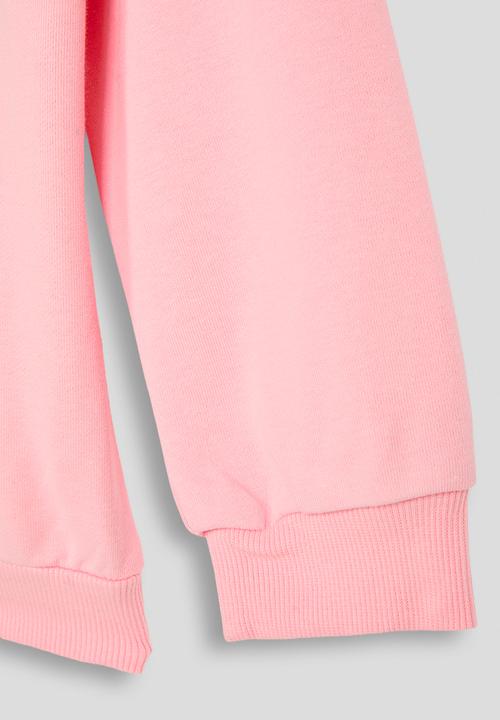 Pop Candy - Patchwork graphic print sweat top - pink
