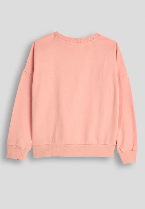 Pop Candy - Tulle bow applique sweatshirt - pink