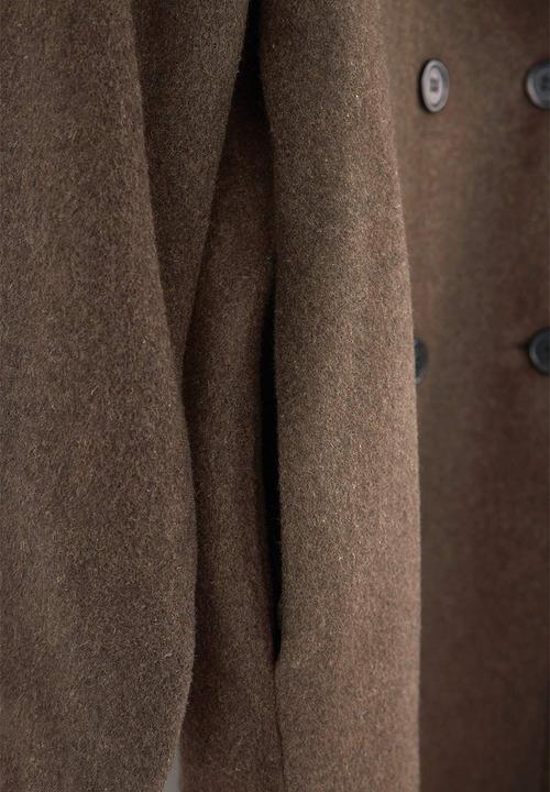 Trendyol - Plus Oversize Large Size Coat - Taupe