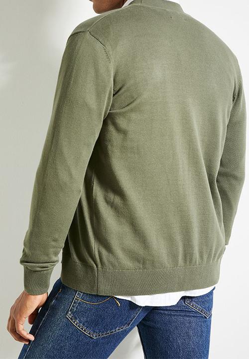 Ben Sherman - Cardigan - Olive Night