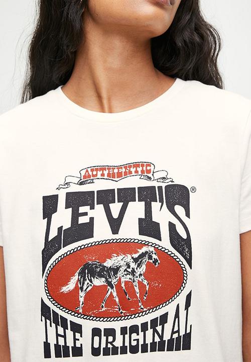 Levi’s® - The Perfect Tee Za Levi'S Horse Poster S - white