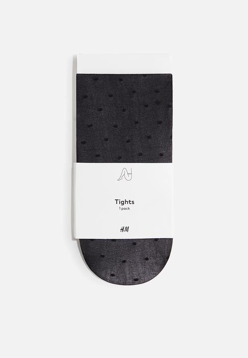 H&M - Spotted tights - black