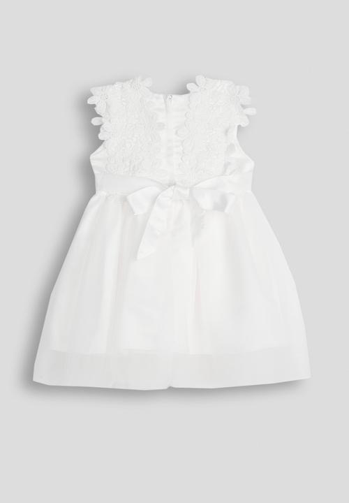 Pop Candy - Lace cross bouffant dress - white