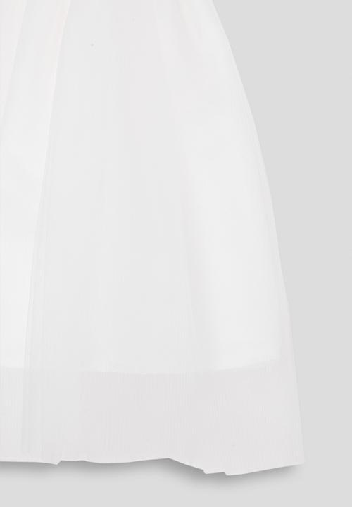 Pop Candy - Lace cross bouffant dress - white