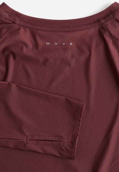 H&M - Running top with drymove™ -  light burgundy