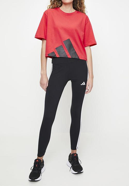 adidas Performance - W Bl Sj Bf T - Pure Ruby/Black
