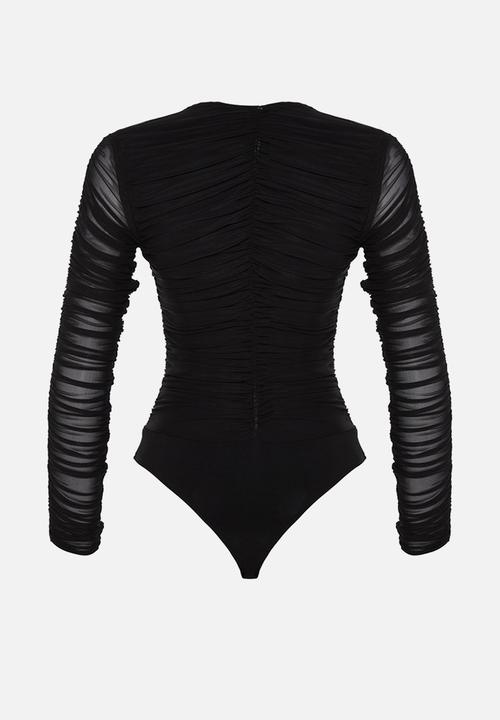 Trendyol - Agraphed Knitted Body - Black