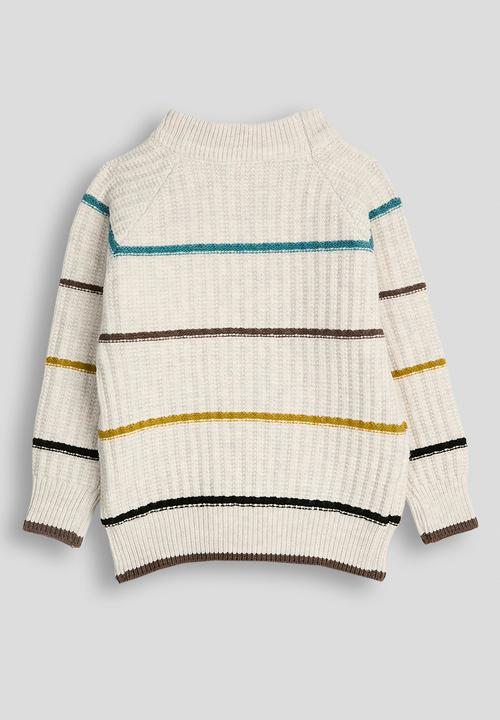 Pop Candy - Chalk stripe jumper - off white