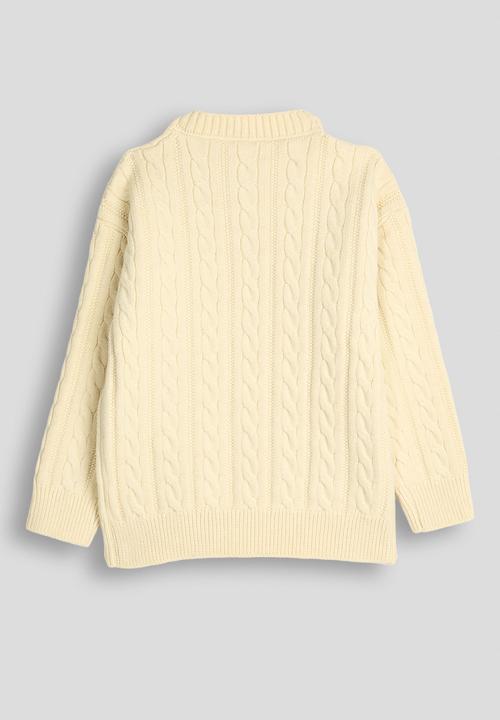 Pop Candy - Cable knit jersey - butter yellow