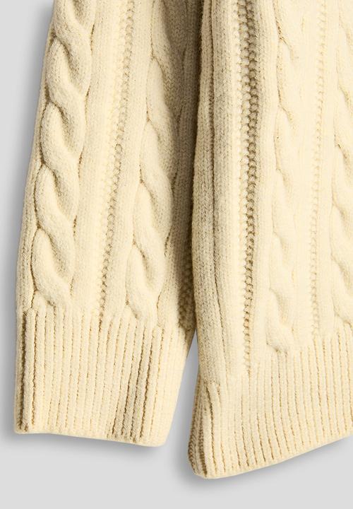 Pop Candy - Cable knit jersey - butter yellow