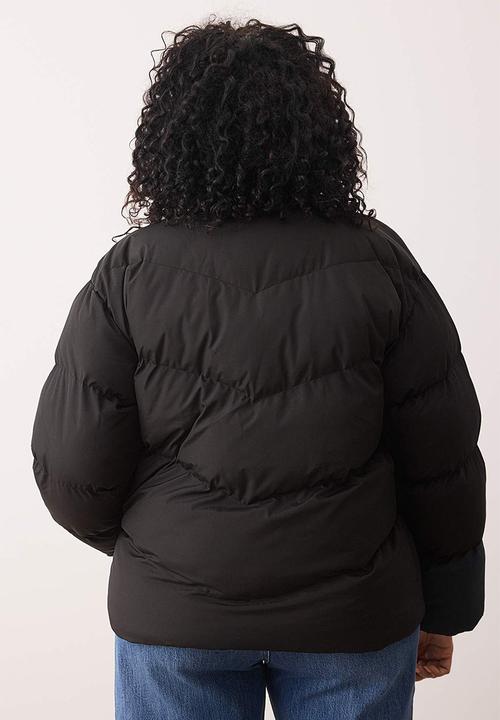 Trendyol - Plus Puffer Jacket - Black
