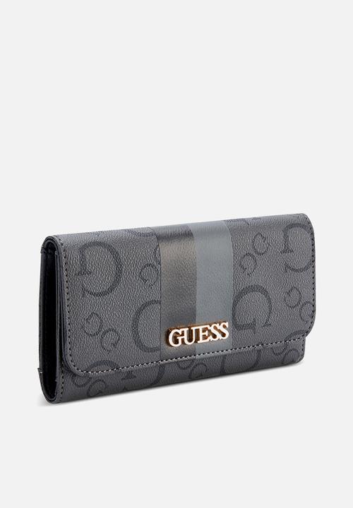 GUESS - Slg Wester Slg Slim Clutch - Coal