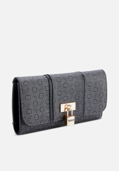 GUESS - Slg Emberly Slg Slim Clutch - Coal