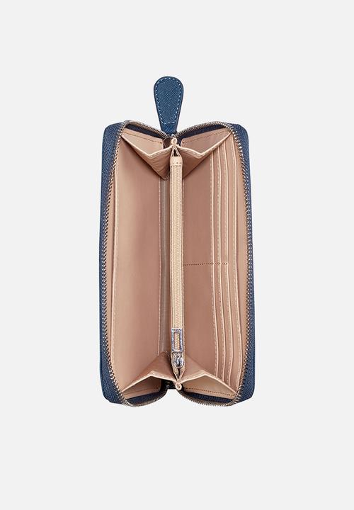 GUESS - Slg Viviette Slg Medium Zip Around - Navy