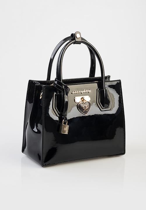 SISSY BOY - Miriam Medi Tote Patent - Black