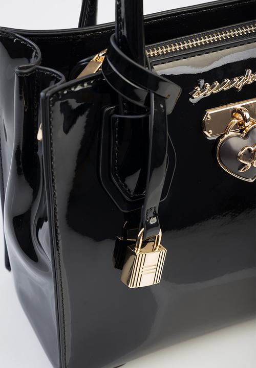 SISSY BOY - Miriam Medi Tote Patent - Black