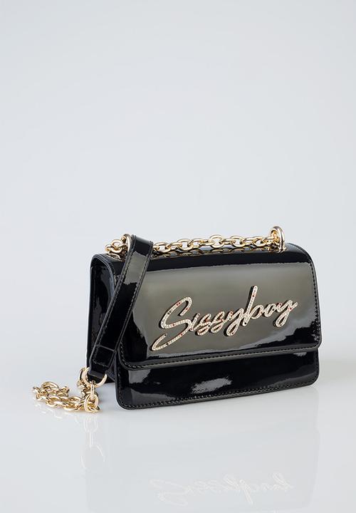 SISSY BOY - Slay Fest Patent Bling - Black