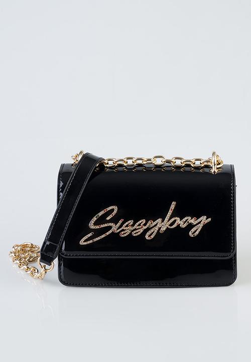 SISSY BOY - Slay Fest Patent Bling - Black